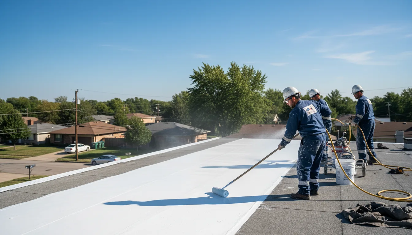 Commercial roof coating in Huron, CA near me